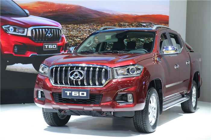 未來已在，上汽集團(tuán)首款皮卡產(chǎn)品T60亮相廣州車展，“國際范兒”引無數(shù)回眸
